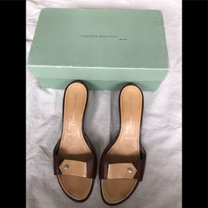 Sigerson Morrison kitten heel mules